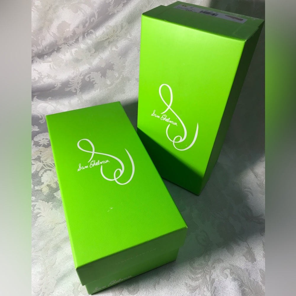 2 Sam Edelman Shoe Boxes w Tissue and Booklet